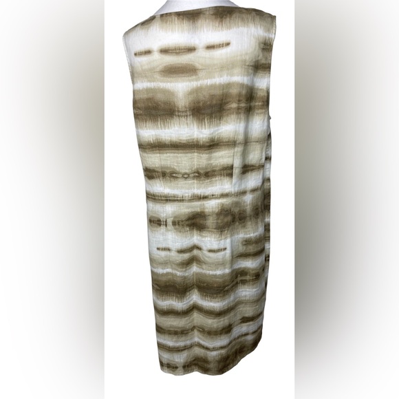 Tommy Bahama Linen Beach Sundress Coastal Resort Tie Dye Sleeveless Vacation Lg - Picture 3 of 12